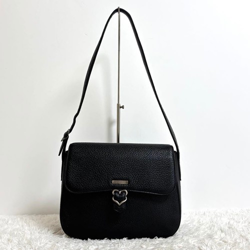 Borsa a tracolla Yves Saint Laurent cuore tracolla pelle nera usata ex+ originale JPN. - Foto 2 di 12