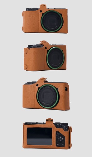 Handmade Genuine Leather Camera Cases Portable Bags Cover Fit For Ricoh GR3/GR3X - Picture 11 of 48