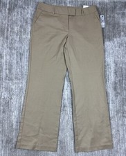 Worthington Pants Womens 12 Beige Khaki Modern Fit Trouser Leg NWT