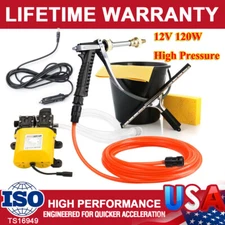 160PSI Portable Double Pump Car Washer Washing Machine Electric Cleaner 12V 120W