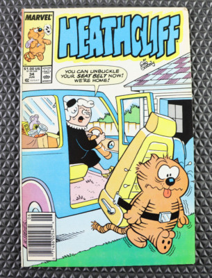 1989 Marvel Heathcliff #34 NEWSSTAND VF/VF+
