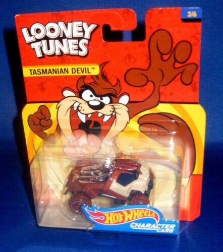 MATTEL LOONEY TUNES COLLECTOR HOT WHEELS CHARACTER CARS TASMANIAN DEVIL, NEW