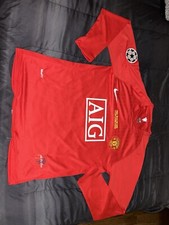 Retro Ronaldo 2008 UCL Final Manchester United Long Sleeve Jersey - Men’s M