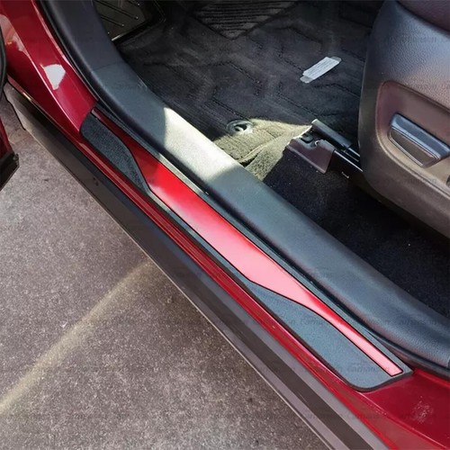 4PCS Red Auto Door Sill Cover Panel Step Protector for Ford Maverick Accessories - Picture 3 of 16