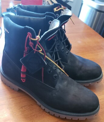 Timberland x Champion Collab Inch Black Nubuck Leather Boots