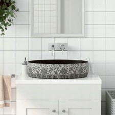 Aufsatzwaschbecken Waschbecken Waschschale Waschtisch Keramik 56,5x36,5x13,5 cm