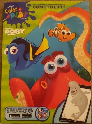 Disney Finding Dory Color and Play Book Coloring Book NEW | eBay