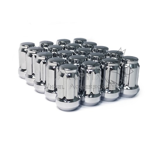 24Pc 7/16-20 Chrome 6 Spline Lug Nuts For Chevy GMC Blazer K10 K5 V1500 + 1 Key - Bild 3 von 8