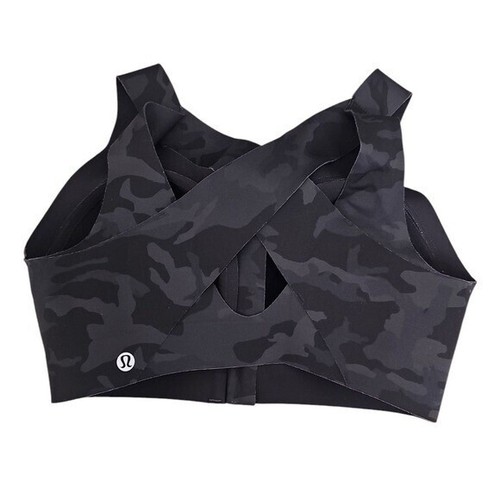 Lululemon Enlite Front Zip Bra High Support Camo Print 32DD - Picture 3 of 8