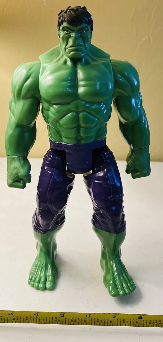 Marvel Avengers Titan Hero Series Blast Gear Deluxe Hulk Action Figure,  30-cm Toy, Inspired byMarvel Comics, for Children Aged 4 and Up,Green