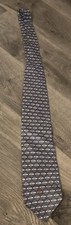 Harley Davidson Logo Tie Ralph Marlin Co 100 Silk Gray/white W Logo USA