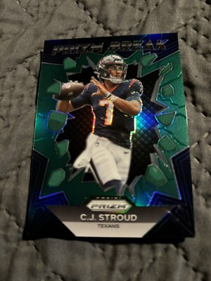 2023 Panini Prizm Prizm Break Green RC #PB6 CJ Stroud Texans Offense ROY 2023