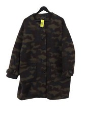 Capsule Women's Coat Uk 26 Multi Camo Wool With Polyester Overcoat