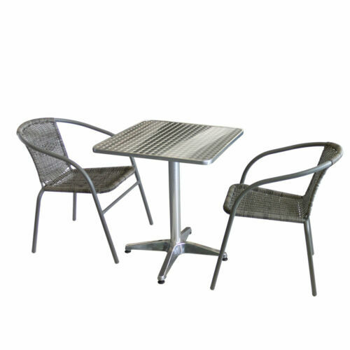 Beliani Gartentisch Aus Aluminium Mit Glasplatte – 210x90 Cm, Für 6 Personen, Witterungsbeständig