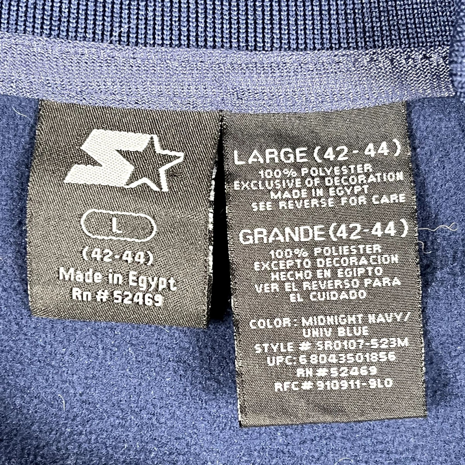 Starter Navy Track Jacket Size Large - image 3