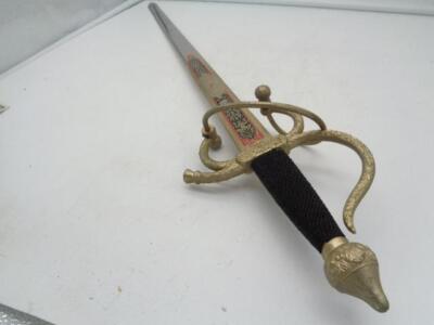 Vintage Steel Ornate Replica Rapier Sword Imperial City Toledo