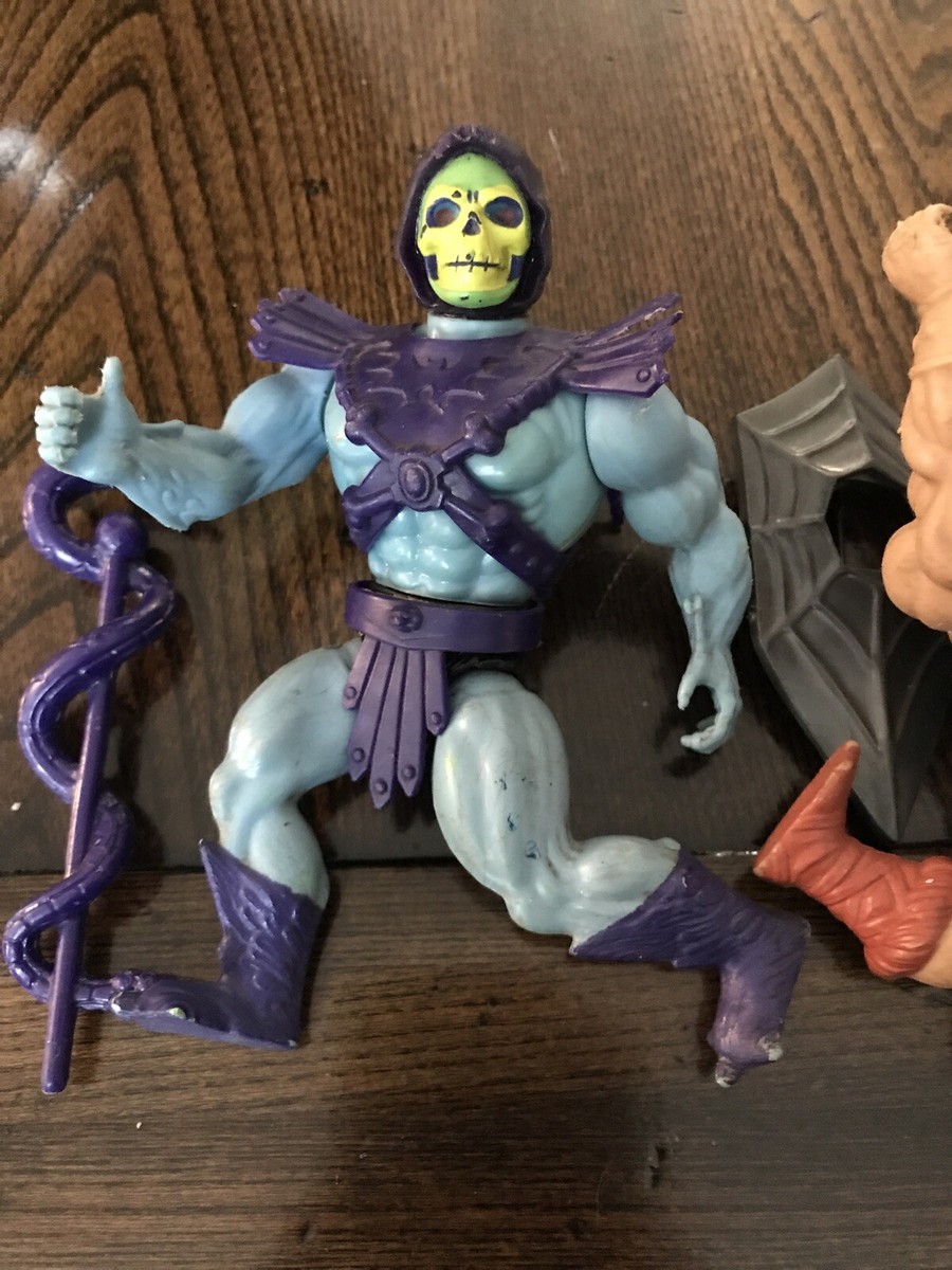 値下げ中HE-MAN SKELETOR フィギュア 未開封 Original 1981 He Man + Skeletor soft heads Masters of the