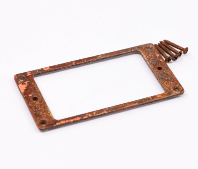 AGP   - Single Aged Chrome Flat Bottom Metal Humbucker Ring #5292537