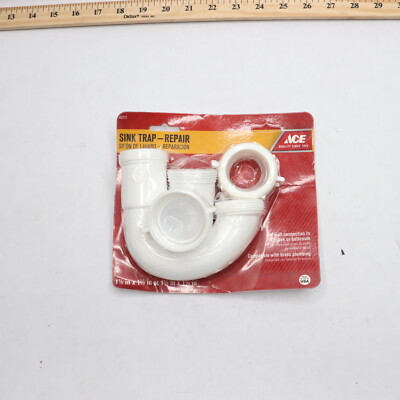 Ace Sink Trap Repair Plastic White ACE960W