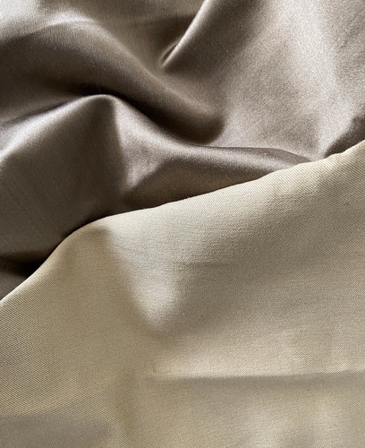 Dark Golden Brown Remnant , Satin Silky Look and Touch 40" x 49" High End Fabric - Picture 2 of 6