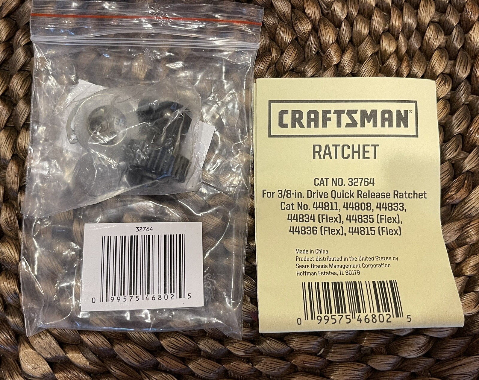 Craftsman Ratchet Repair Kit 32764 For 44811,44808,44833,(834,835,836