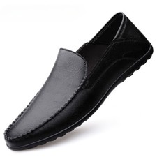 Men's Casual Shoes Breathable Soft Loafers Moccasins Slip on Flat Driving Shoes