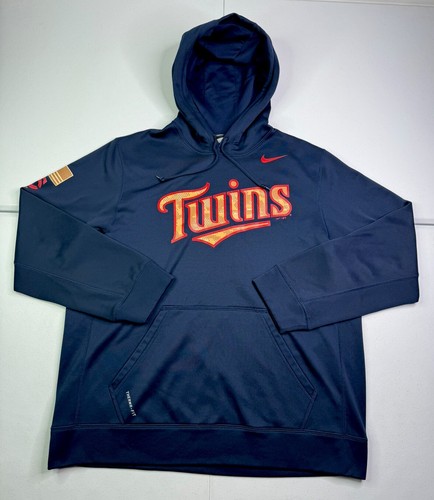Nike Minnesota Twins USA Flag Military Armed Forces Desert Camo Hoodie L RARE!