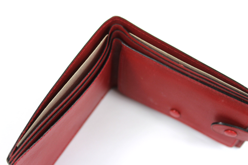 Rolex Wallet -Wonderful Authentic Rolex Leather Red Bi-Fold Wallet 60.02.03 - Picture 6 of 7