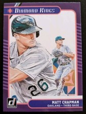 2021 Panini Donruss Baseball Matt Chapman Diamond Kings #11 Oakland Athletics
