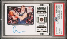 CHRISTIAN BRAUN 2022 CONTENDERS VARIATION AUTOGRAPH PSA GEM MINT 10