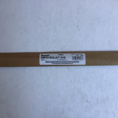 Starrett Depth Rod, 6''-7''  #749 Depth Micrometer NEW