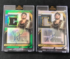 2020 TOPPS FULLY LOADED KING CORBIN LOT (2) AUTO CHAIR MAT RELIC /50 + /99