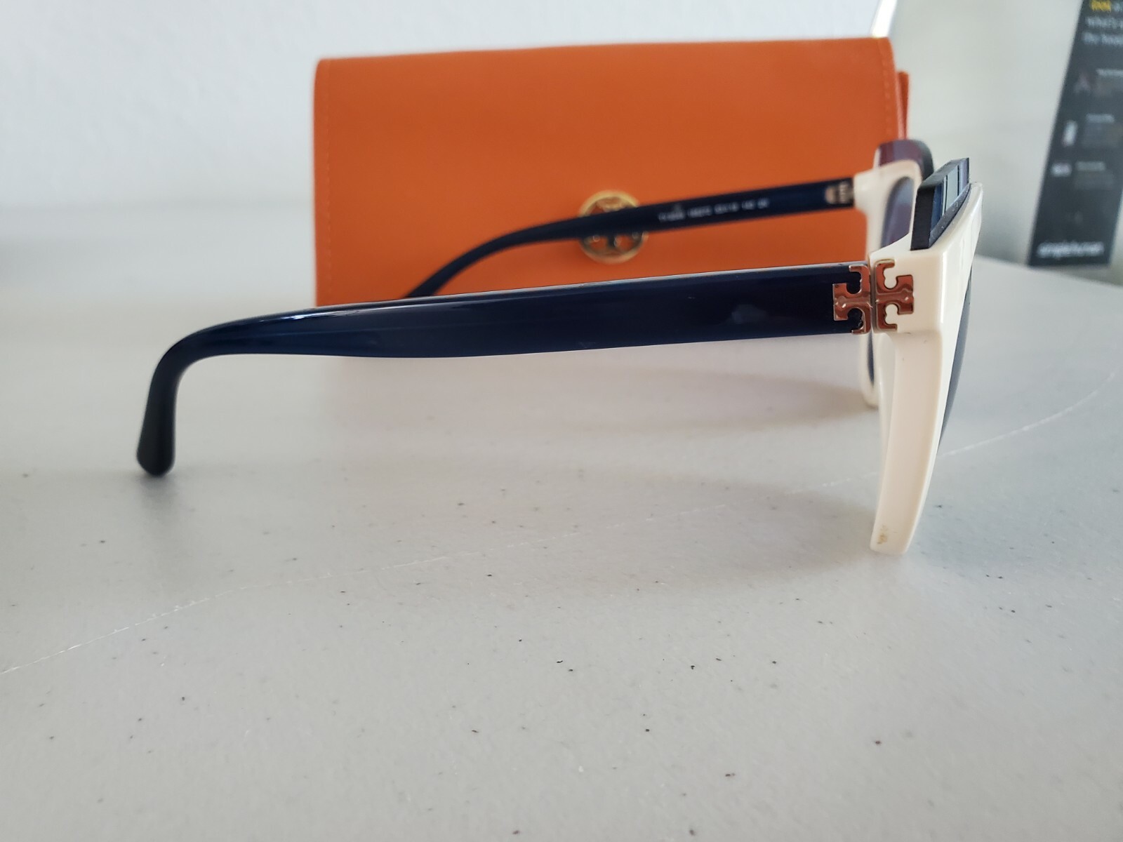 Tory Burch Solid Light Blue TY 9049 166180 Cat Eye 53-19-140 Sunglasses 1398 thumbnail 6