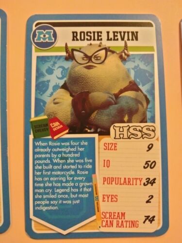 2013 Top Trumps MONSTERS👾 UNIVERSITY (you pick) USED single cards Free Shipping - Picture 22 of 32