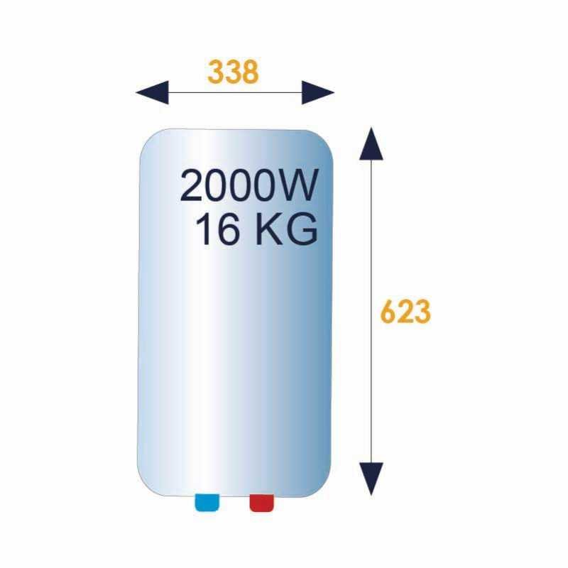 Ballon eau chaude électrique 30L Atlantic 321104 vertical sur évier - 2