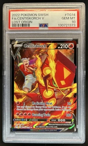 2022 Pokemon SWSH Lost Origin Centiskorch V Trainer Gallery #TG14/TG30 PSA 10