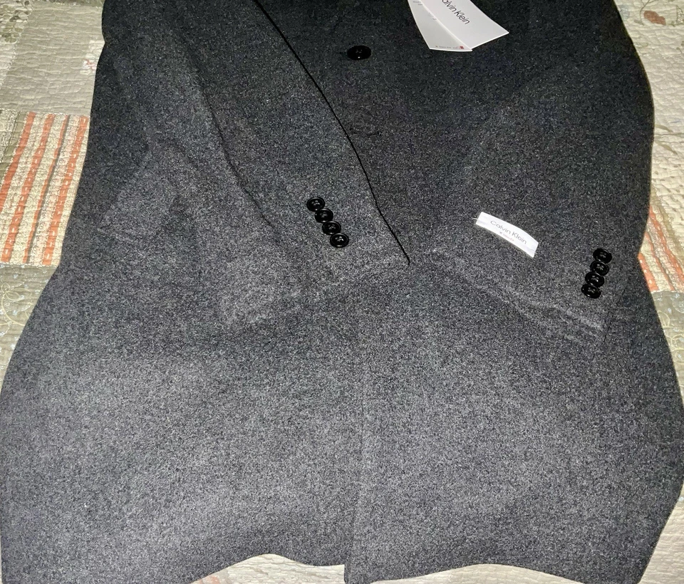 Tela de lana de lujo Super 120s de 4,44 yardas adecuada a rayas gris pizarra de 9 oz 160" BTP Foto 3 de 4