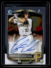 EASTON CARMICHAEL 2025 BOWMAN DRAFT CHROME PROSPECT #CPA-ECA AUTO