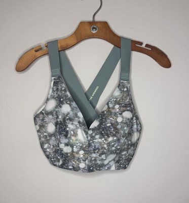 Lululemon Lab V Neck Train Bra Morpheus Multi Print Size 12 Workout Yoga Gym