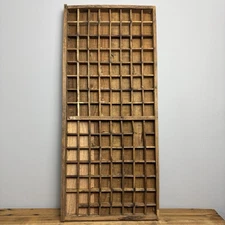 Vintage Wooden Printers Tray - Rustic Wooden Salvage - Wall Decor - #37