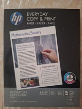HP Printer Paper 8.5 x 11 Paper Copy Print 20 lb 1 Ream Case - 400 Sheets