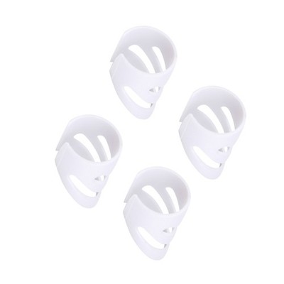 4 Pack Plastic Finger Picks Guitar Bass Ukulele Protector Accessory SIVC