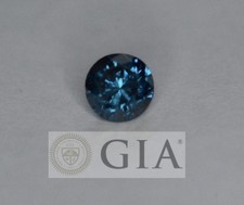 GIA Certified Natural Fancy Blue Green Colored Diamond 0.57 Ct Gemological GD1 2719.30 per carat