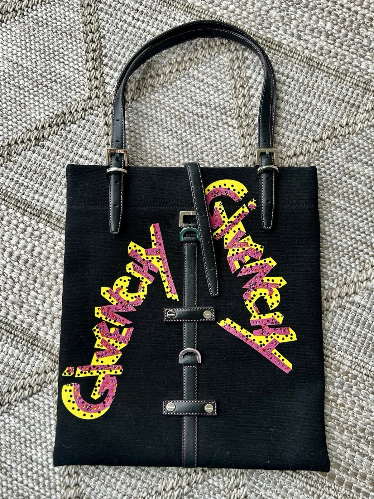 Givenchy — ✨ Authentic Givenchy Canvas Logo Tote – Rare Graphic Design – Statement Piece