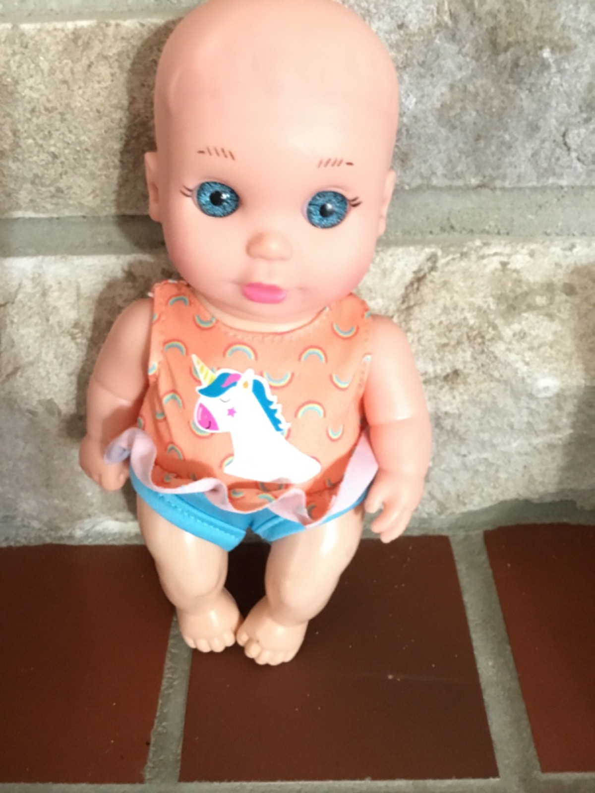 Adora Bath Time Tots Unicorn 8.5" Baby Doll with QuickDri Bo