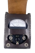 VTG METRO TEL Early Multimeter Lineman Test Set in Leather Case MT-8455-LI