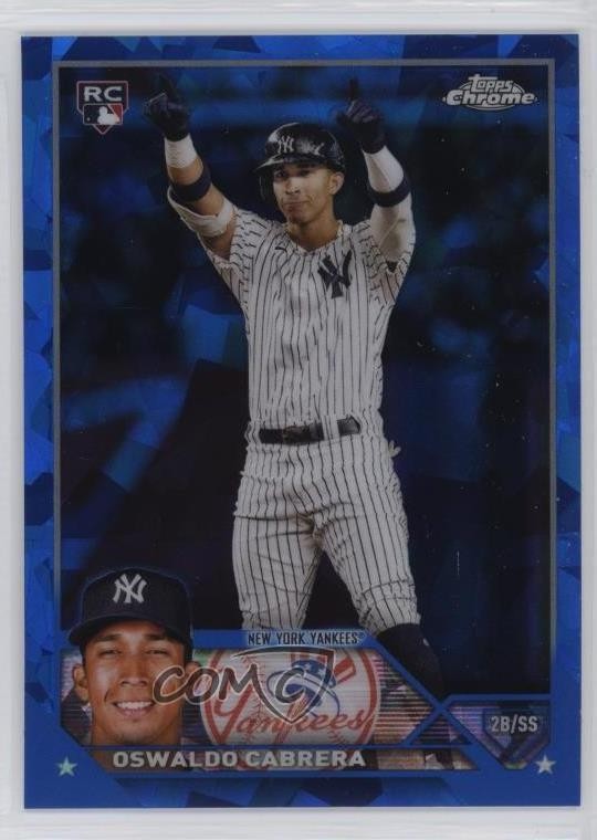 2023 Topps Chrome Sapphire Edition Oswaldo Cabrera #487 19gz