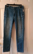Pilcro and the Letterpress Flat Front Trouser Style Stretch Jeans sz 27