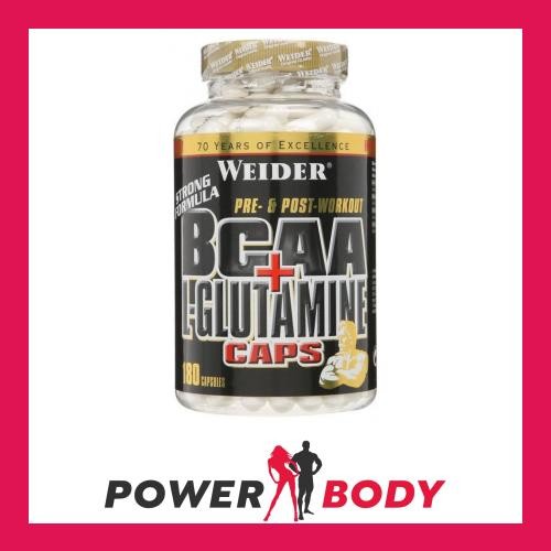 Weider - BCAA + L-Glutamine Caps - 180 caps