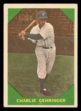 1960 Fleer Baseball Greats #58 Charlie Gehringer
